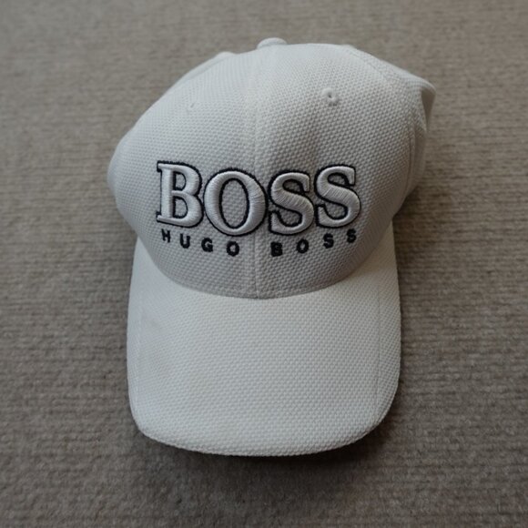 Hugo Boss Hat White Performance Embroidered Strapback - Picture 1 of 9